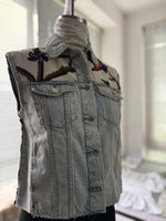 DENIM VEST JACKET - SIZE SMALL