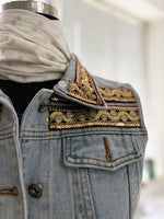DENIM VEST JACKET - SIZE XS-SMALL
