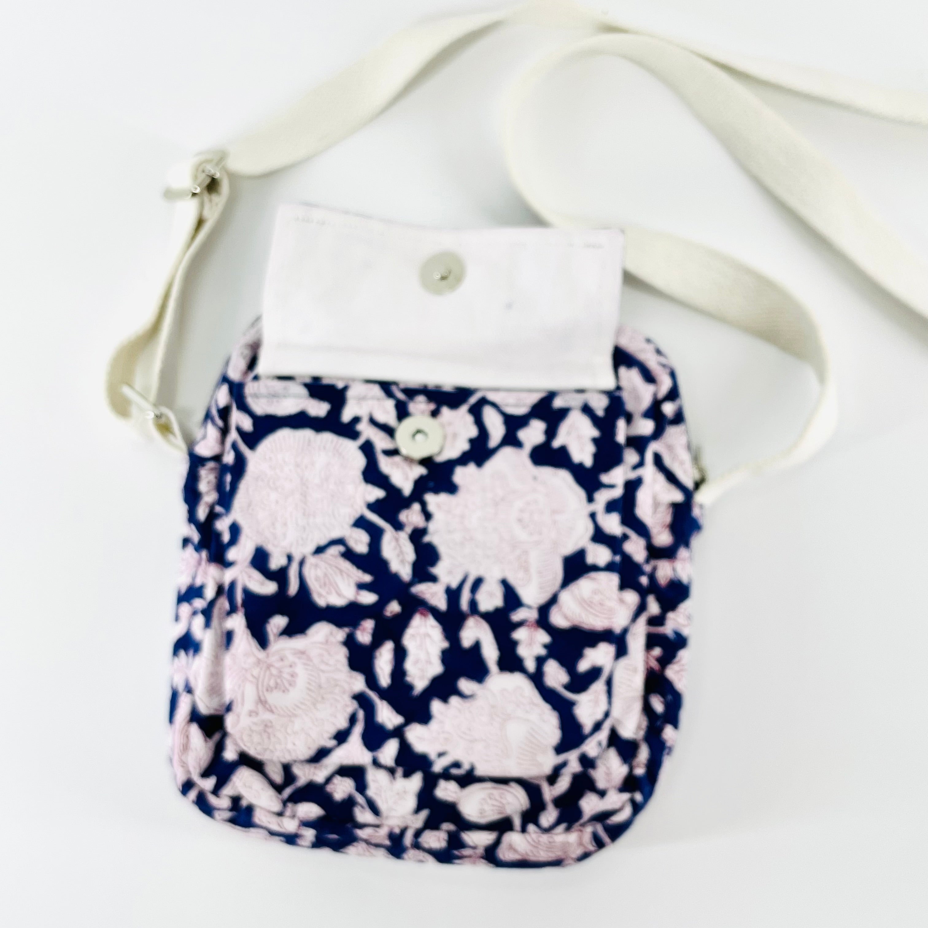 Hand Block Printed; SMALL Cross Body Bags