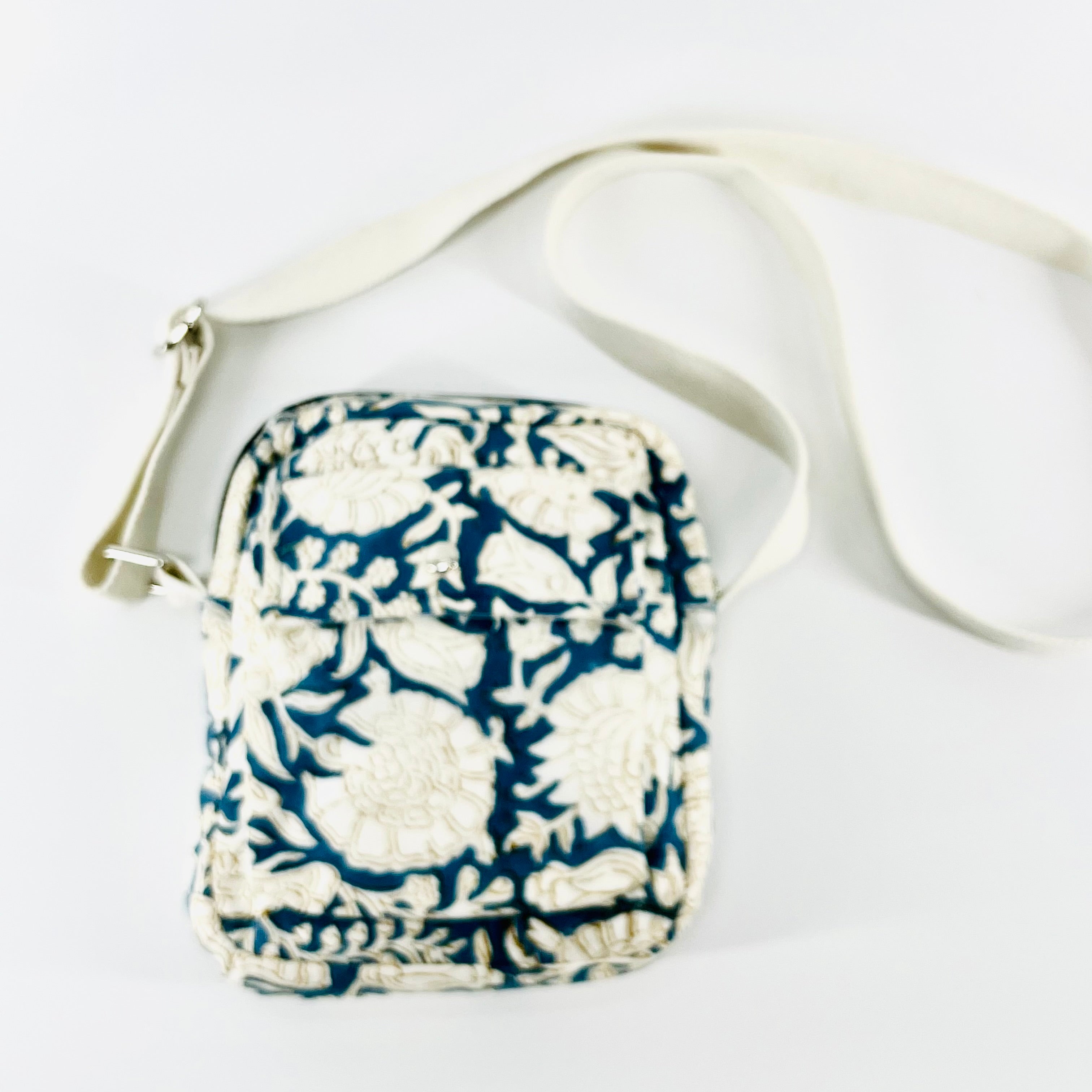 Hand Block Printed; SMALL Cross Body Bags