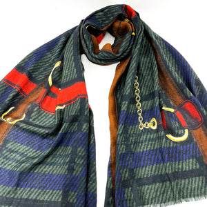 Fine Wool Silk Blend Scarves Ho-Ho Belt