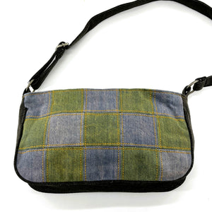 Trendy Denim Patchwork Shoulder Bag