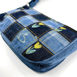 Trendy Denim Patchwork Shoulder Bag