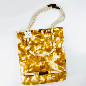 Acid Wash Upcycled Canvas Tote | Ocher