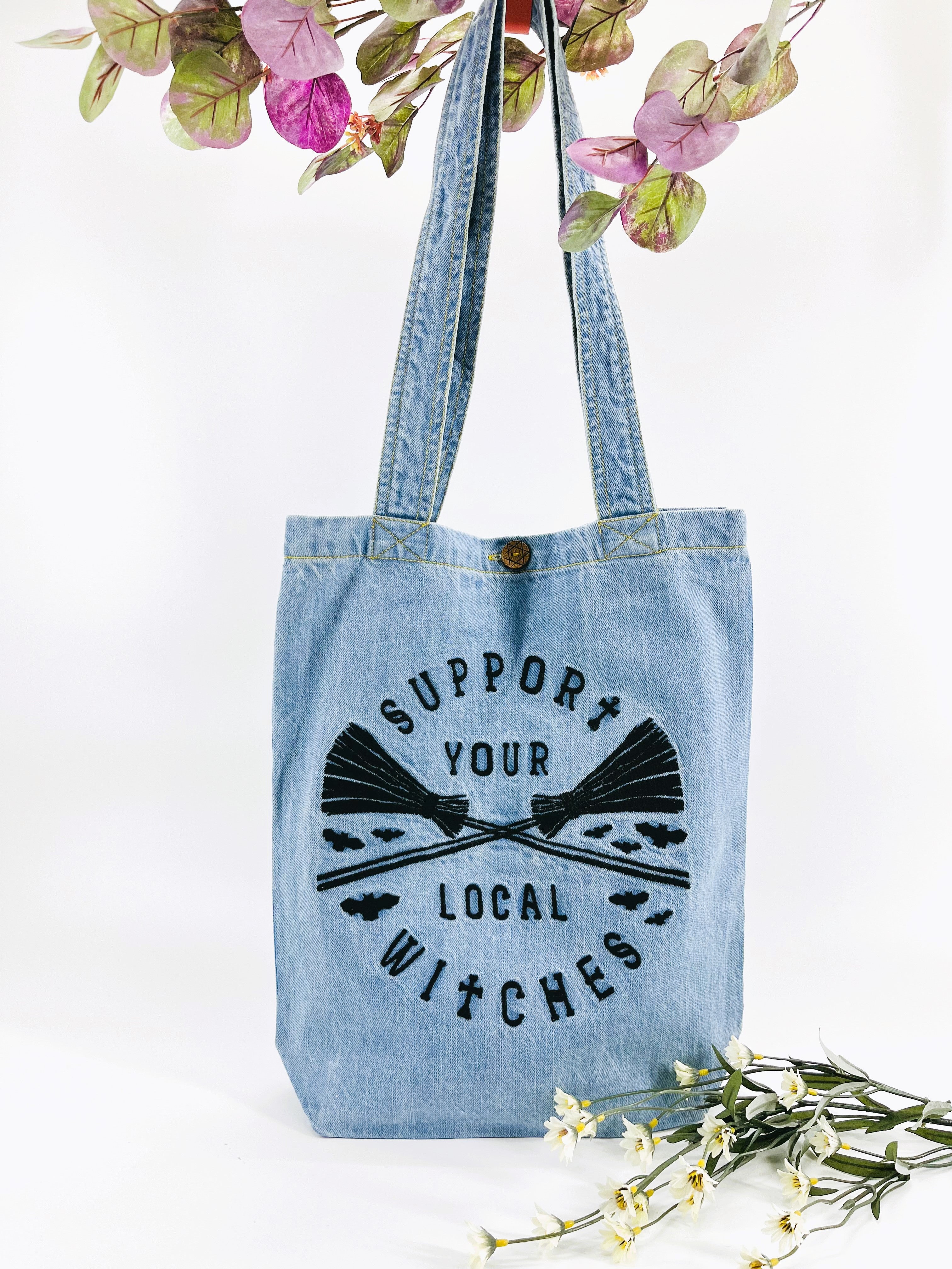 NJ Heart Denim Collection Tote Bags Handbags Ladys Tote Bag bag 7ArtisanStreet