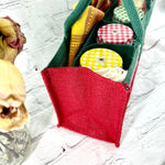 Holiday Collection; Reusable Gift Bags ; Green Handles