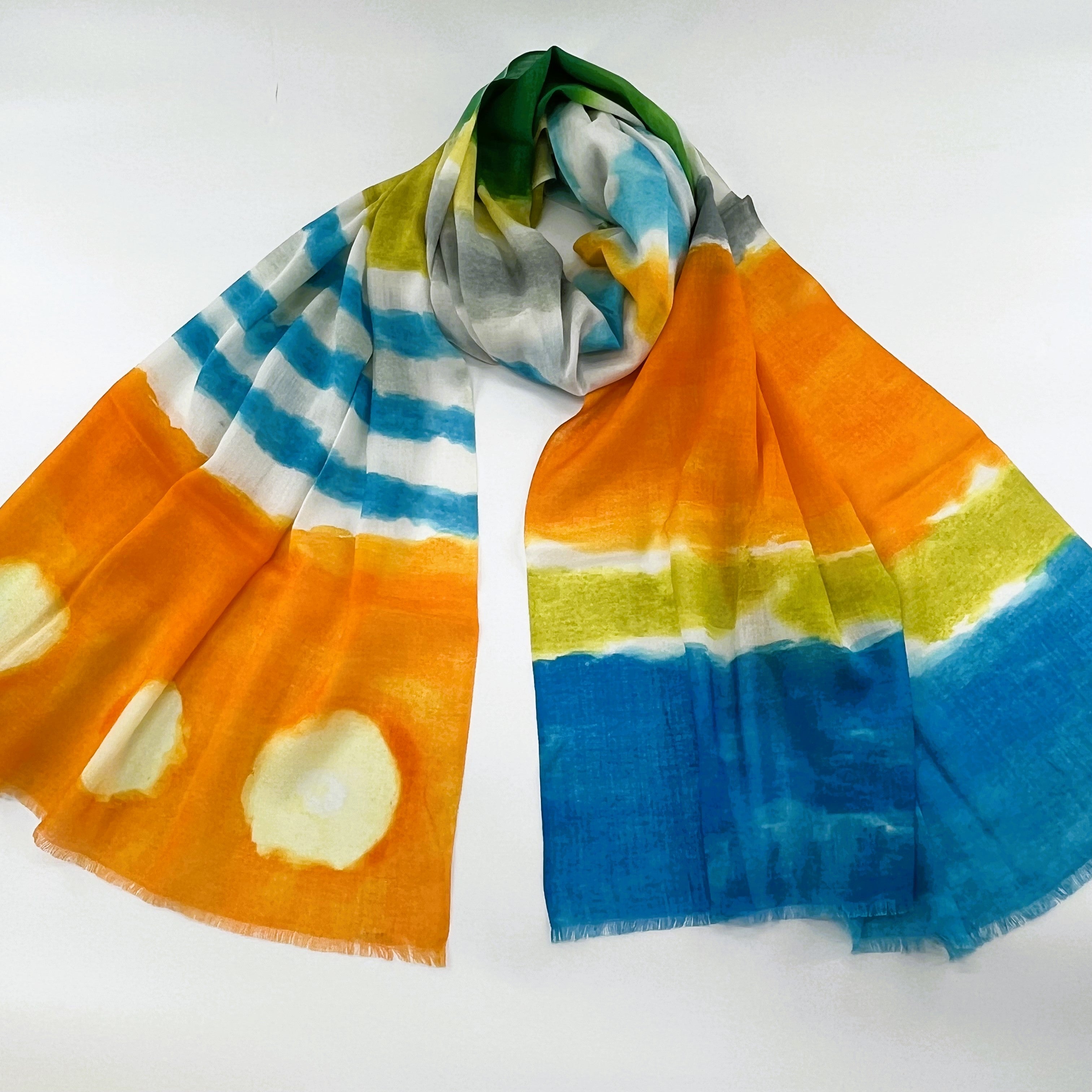 Cotton Printed Long Scarf; All Season Scarves – 7ArtisanStreet