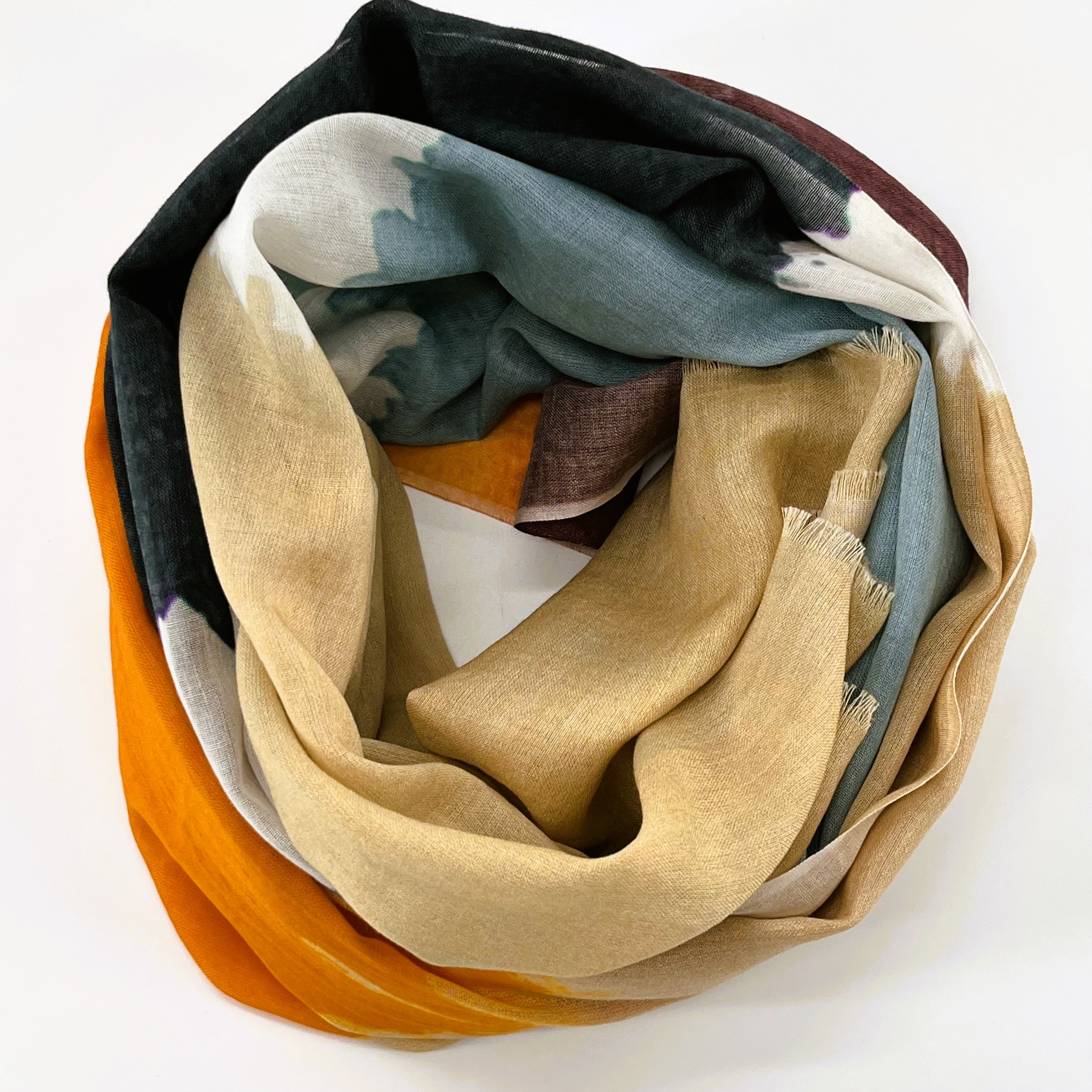 Cotton Printed Long Scarf; All Season Scarves