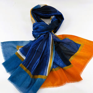 Cotton Printed Long Scarf; All Season Scarves