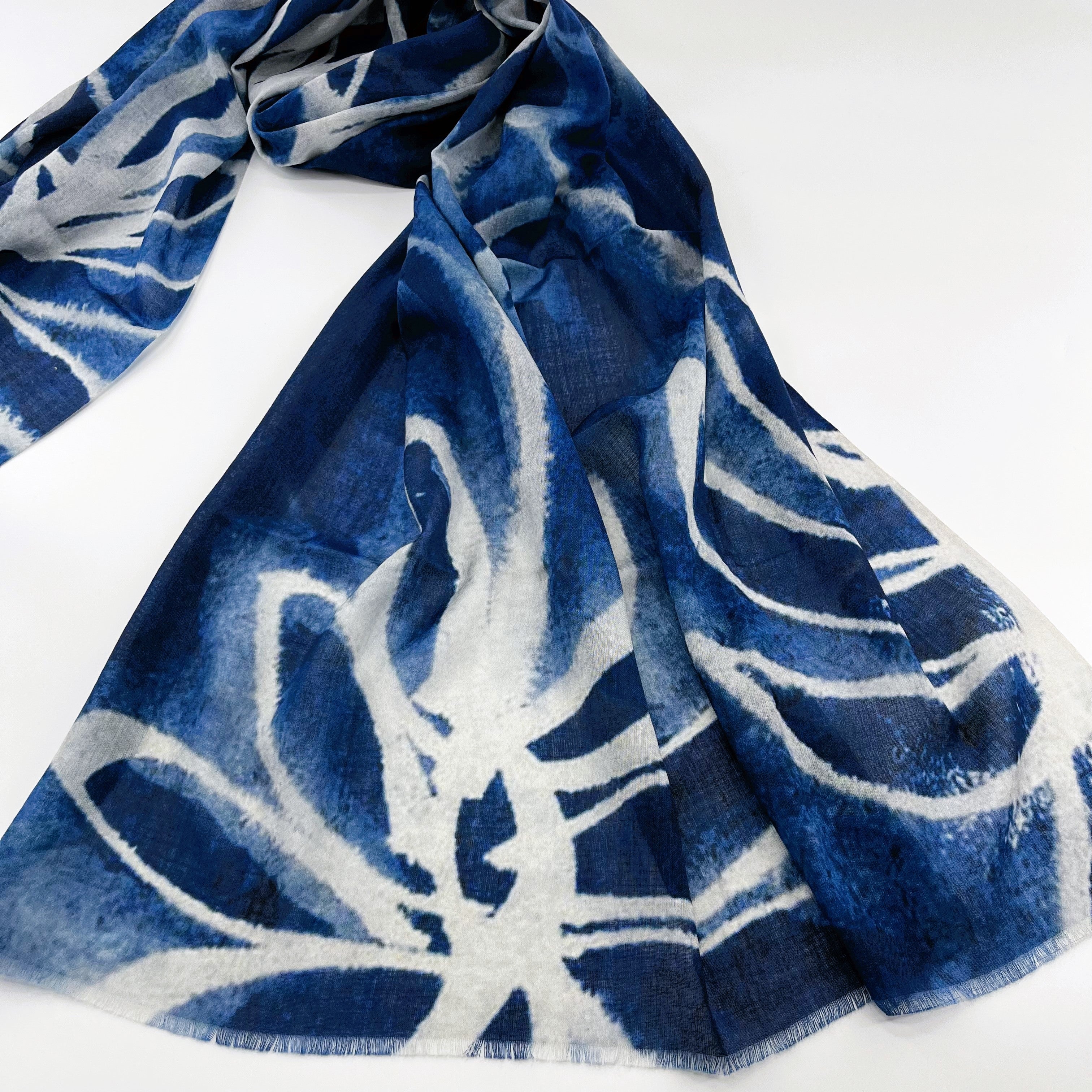 Cotton Printed Long Scarf; All Season Scarves