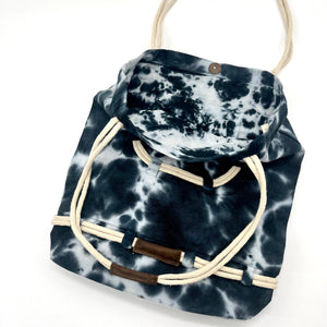 Acid Wash Upcycled Canvas Tote | Charcoal