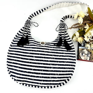 Lace and Canvas Shoulder Bags | Nautical