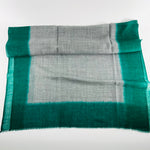 Wool Silk Blend Hand Dyed Scarves | Forest Green