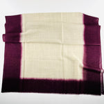 Wool Silk Blend Hand Dyed Scarves | Dark Purple