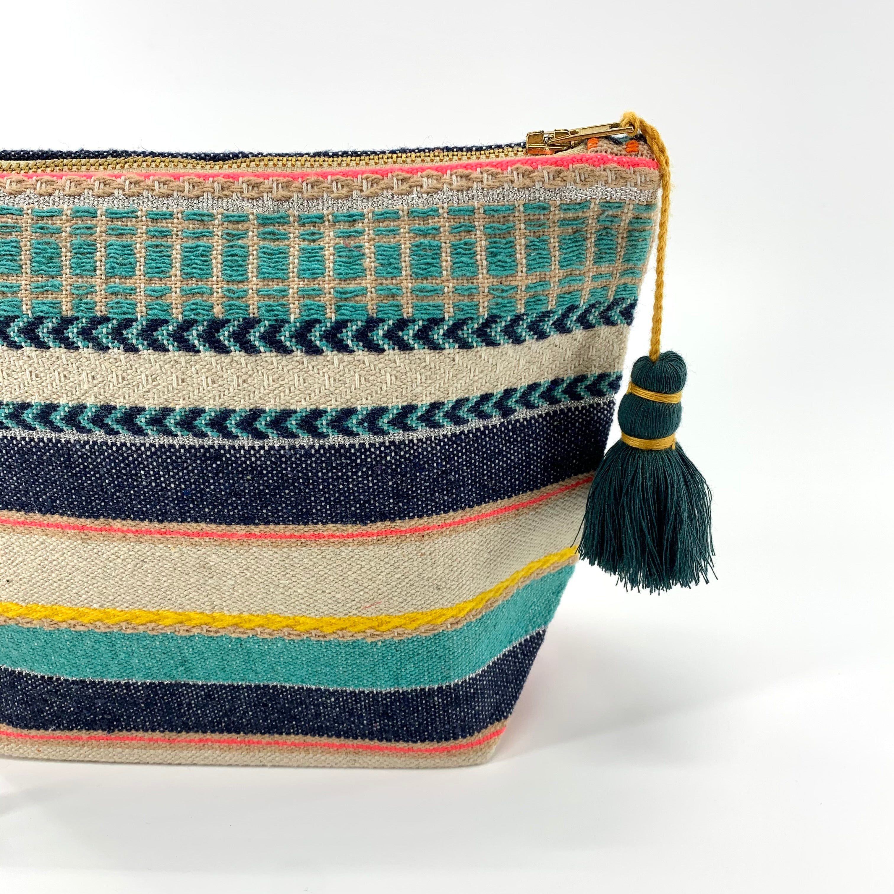 Jacquard Zipper Multipurpose Pouches : SMALL & LARGE