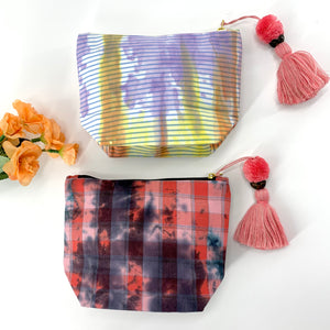 Upcycled & Handmade; Multipurpose Zipper Pouches