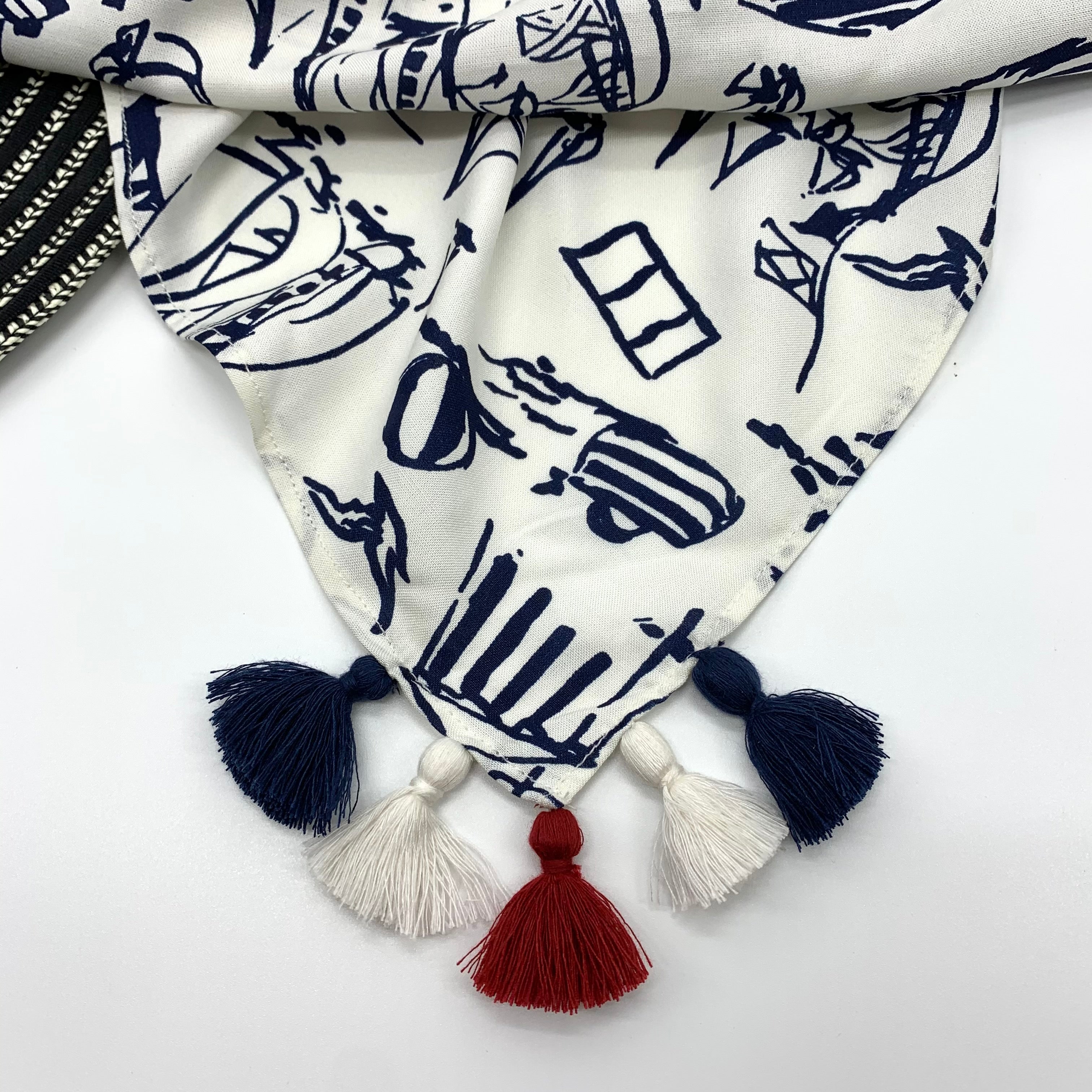 Sail Boat Large Square Summer and Fall Scarf, Sail Boats