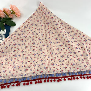 Cotton Voile Summer Scarves, Floral Square