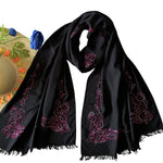 Threads & More Collection: Long Scarves: Black