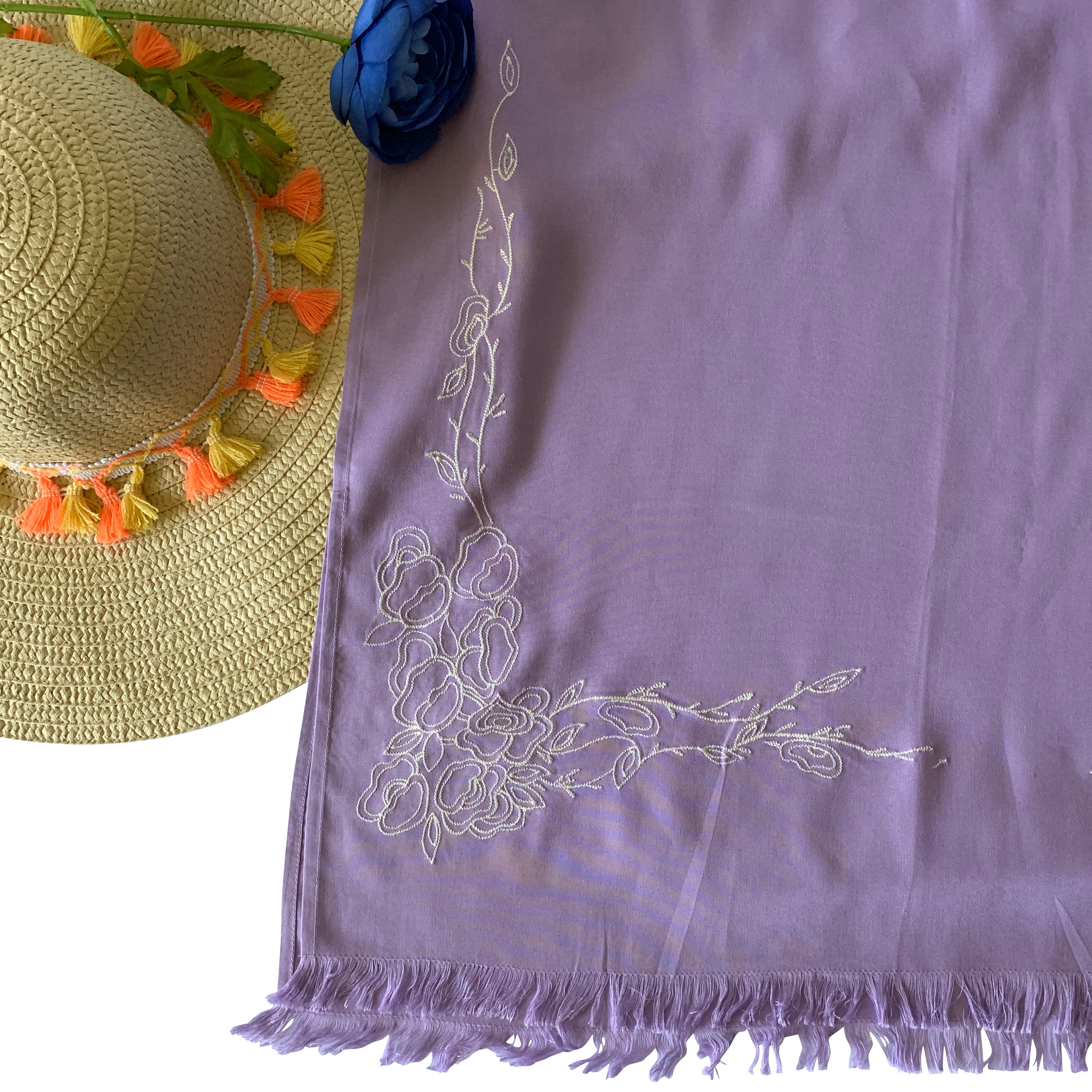 Threads & More Collection: Long Scarves: Lavender