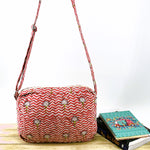 Hand Block Printed; Large Quilted Cross Body Bags