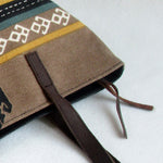 Large CANVAS TOTE / SHOULDER Bag with Leather Handles