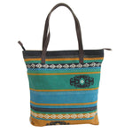 Large CANVAS TOTE / SHOULDER Bag with Leather Handles