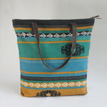 Large CANVAS TOTE / SHOULDER Bag with Leather Handles