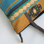 Large CANVAS TOTE / SHOULDER Bag with Leather Handles