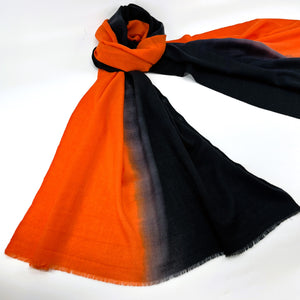 Pashmina Silk Hand Dyed Ombre Woolen Scarves