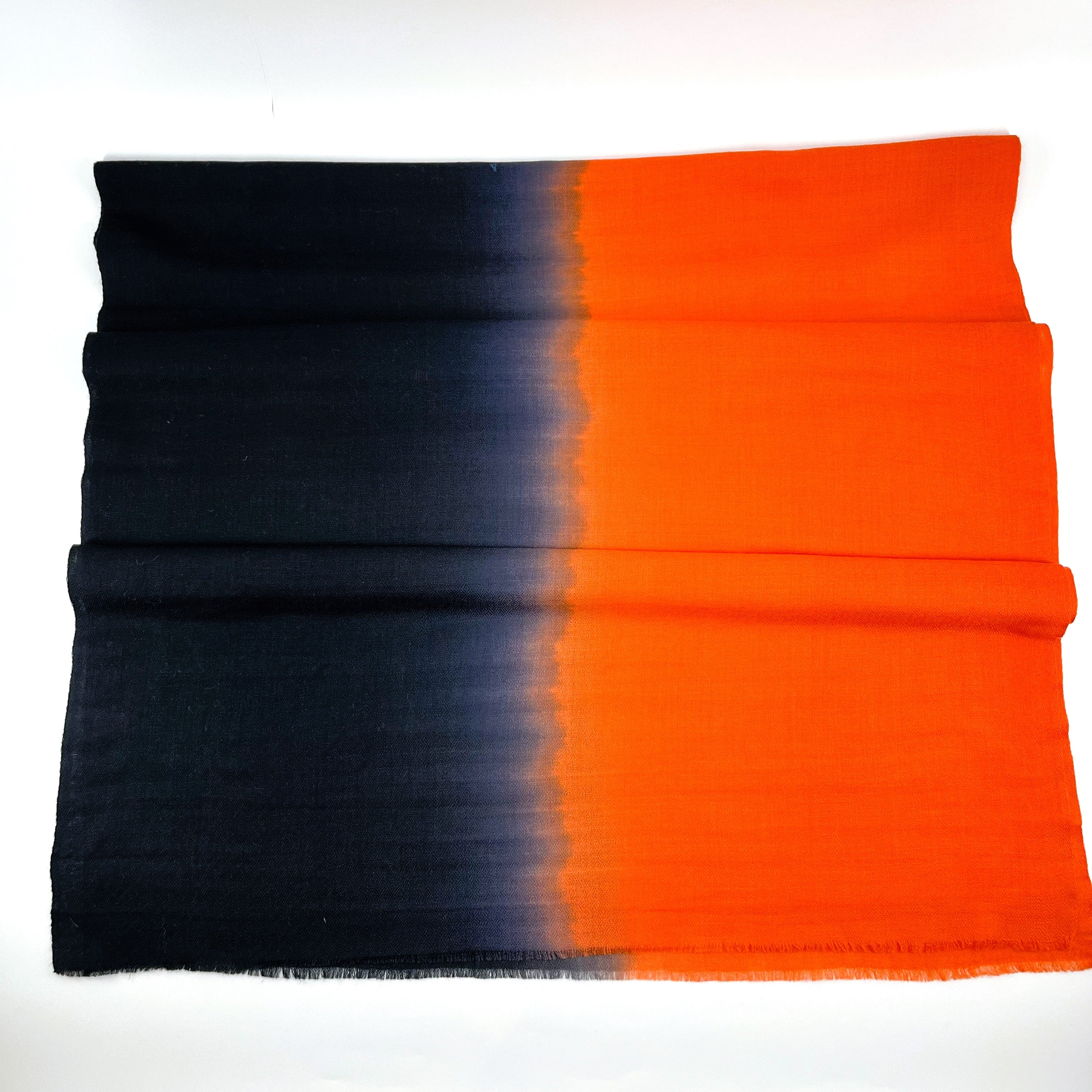 Pashmina Silk Hand Dyed Ombre Woolen Scarves