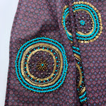 Hand embroidered in Sequin and Beads; Extra Long Scarf