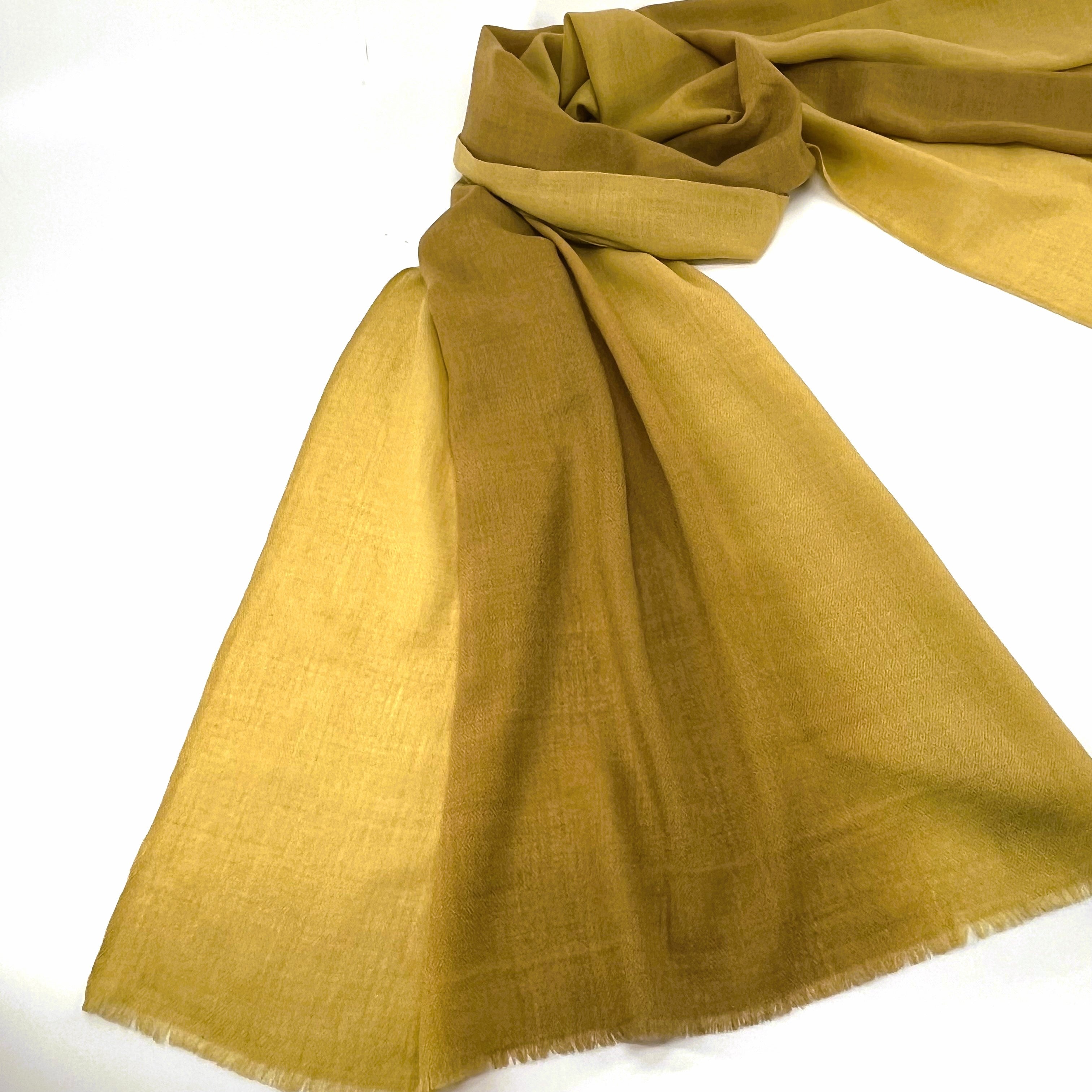 Pashmina Silk Hand Dyed Ombre Woolen Scarves