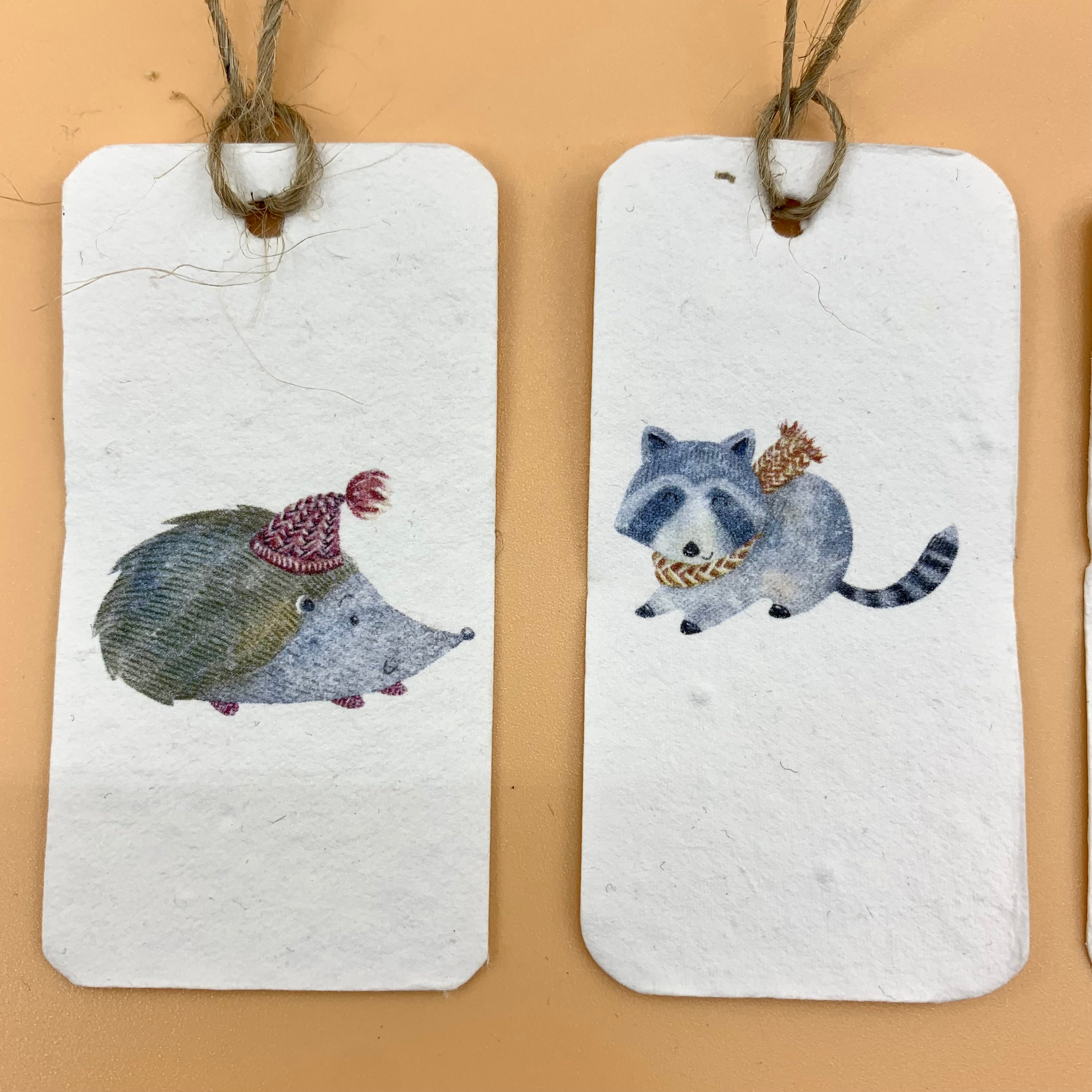 Seed paper plantable gift tags from our "i-grow" collection : Winter | Set of 6