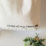 NJ Heart & White Denim Tote Bag