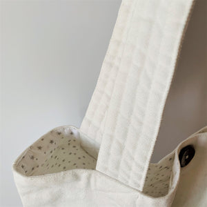NJ Heart & White Denim Tote Bag
