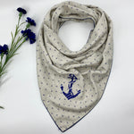 Embroidered Square Winter Scarf