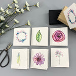Seed paper plantable Mini - Gift Cards from our "i-grow" collection : Floral | Set of 6