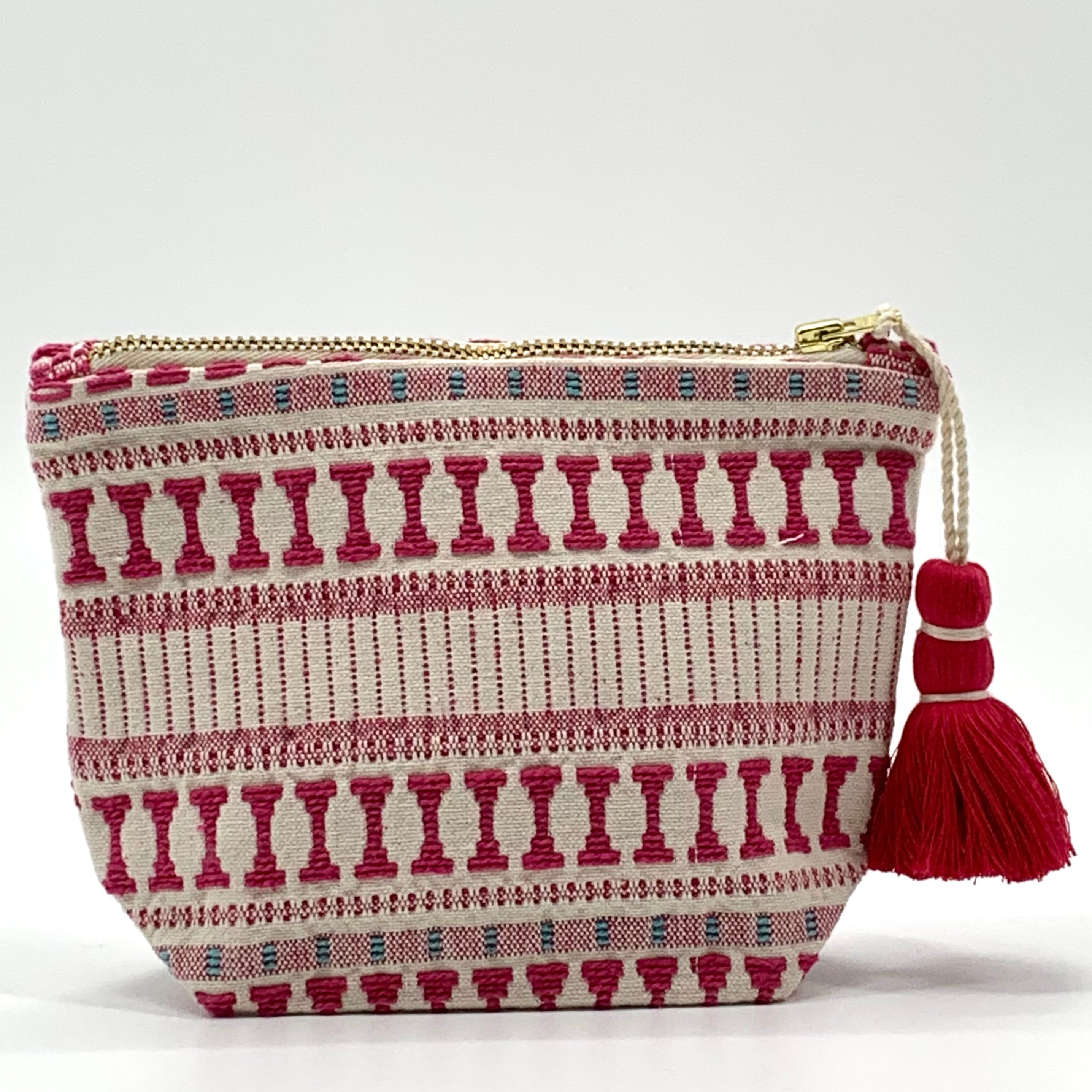 Jacquard Zipper Multipurpose Pouches : SMALL & LARGE