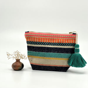 Jacquard Zipper Multipurpose Pouches : SMALL & LARGE