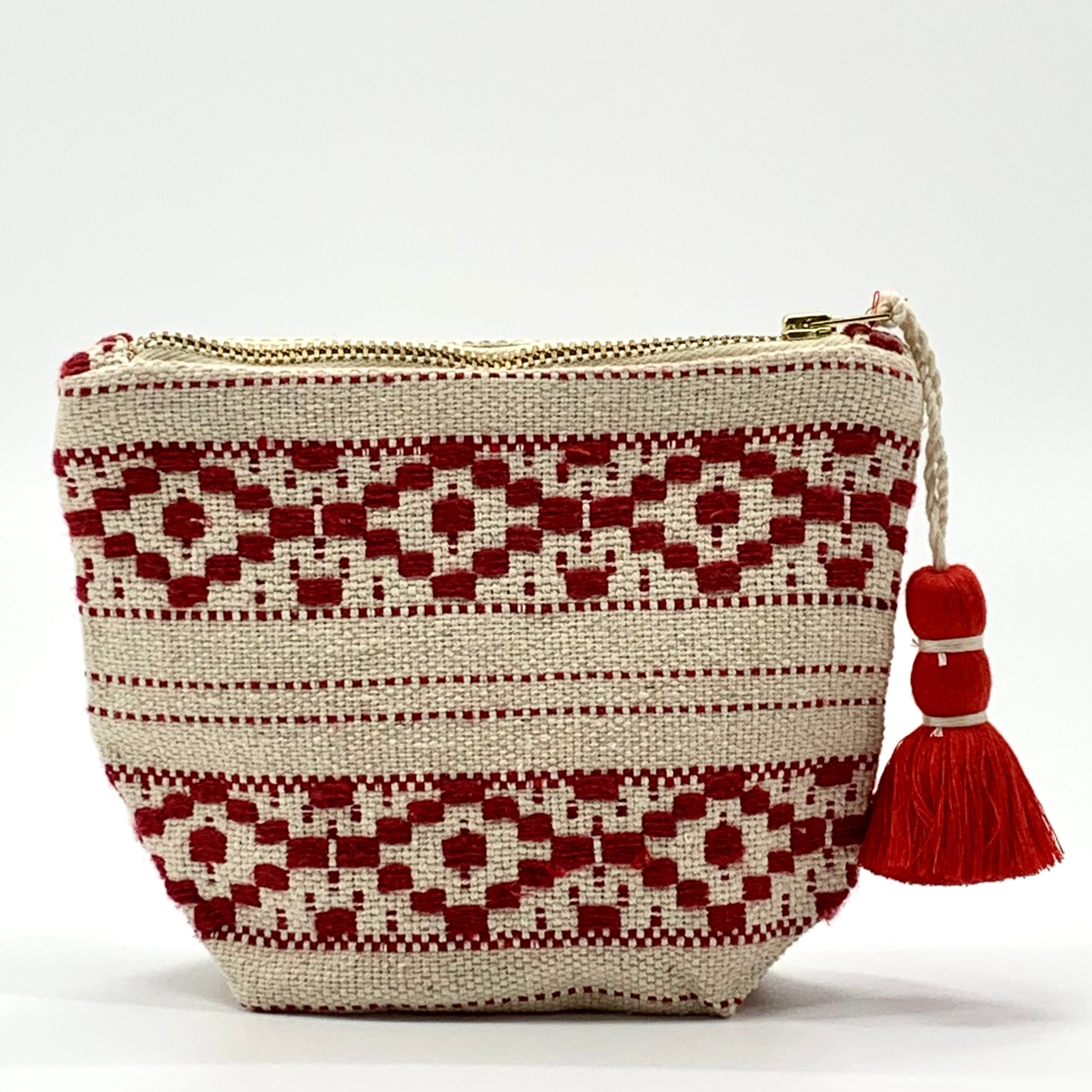 Jacquard Zipper Multipurpose Pouches : SMALL & LARGE