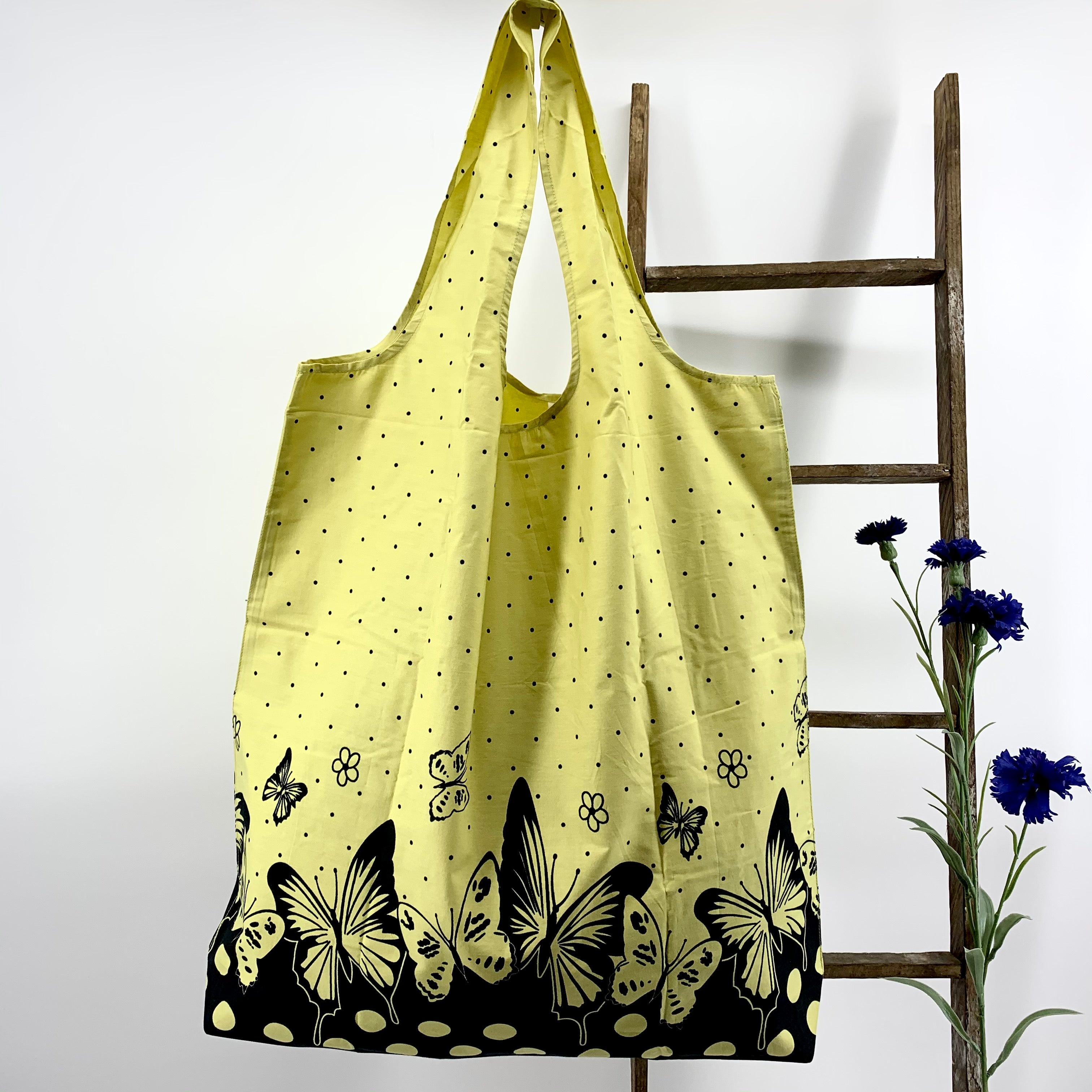 Foldable Reusable Market and Grocery Bags : 2 Sizes Available