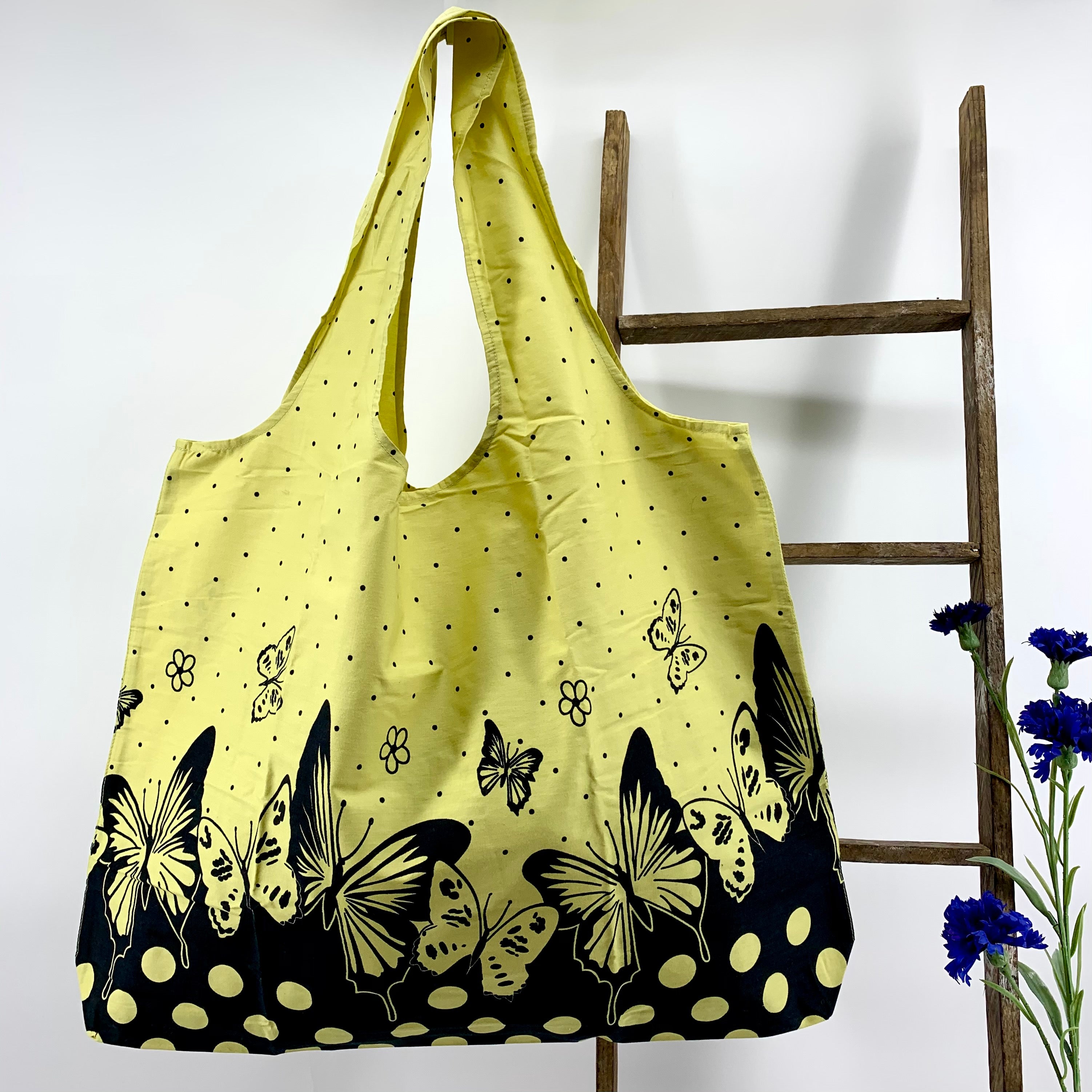 Foldable Reusable Market and Grocery Bags : 2 Sizes Available