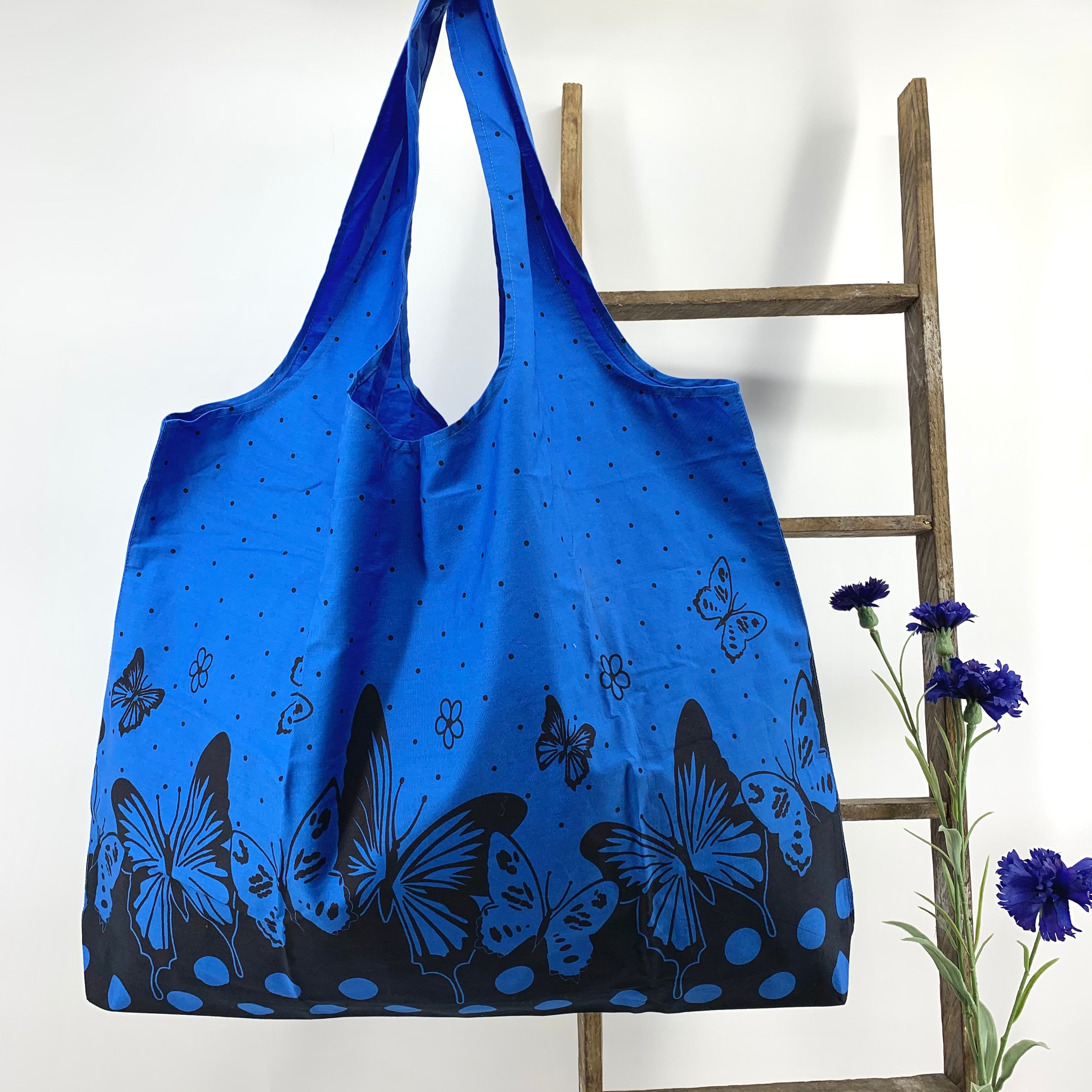 Foldable Reusable Market and Grocery Bags : 2 Sizes Available