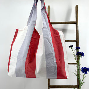 Foldable Reusable Market and Grocery Bags : 2 Sizes Available