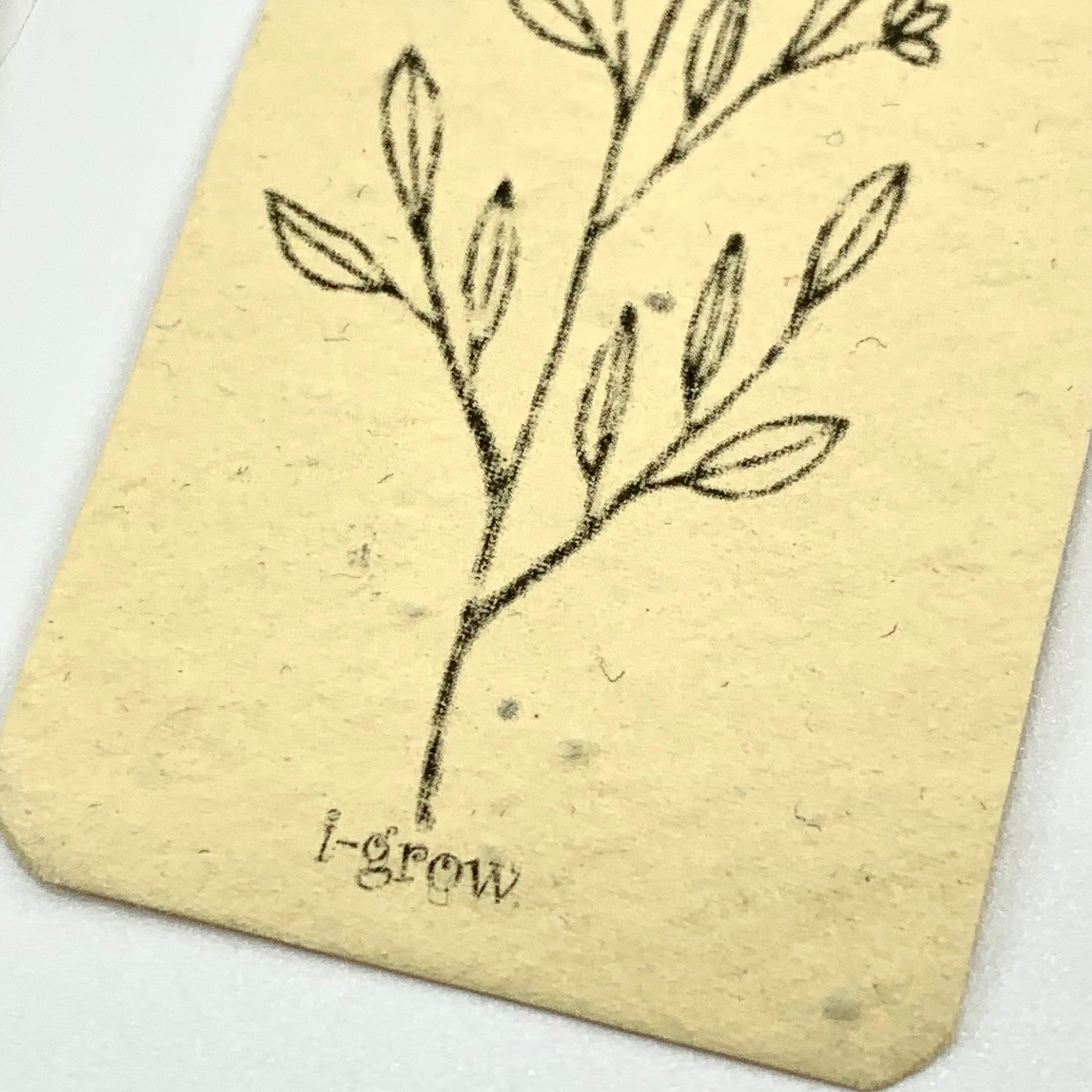 Seed paper plantable gift tags from our "i-grow" collection : Minimalist | Set of 6