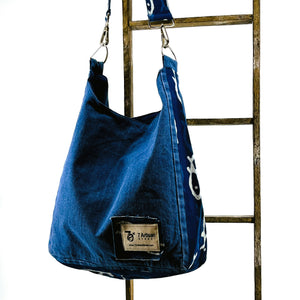 Large Denim Patchwork Bags