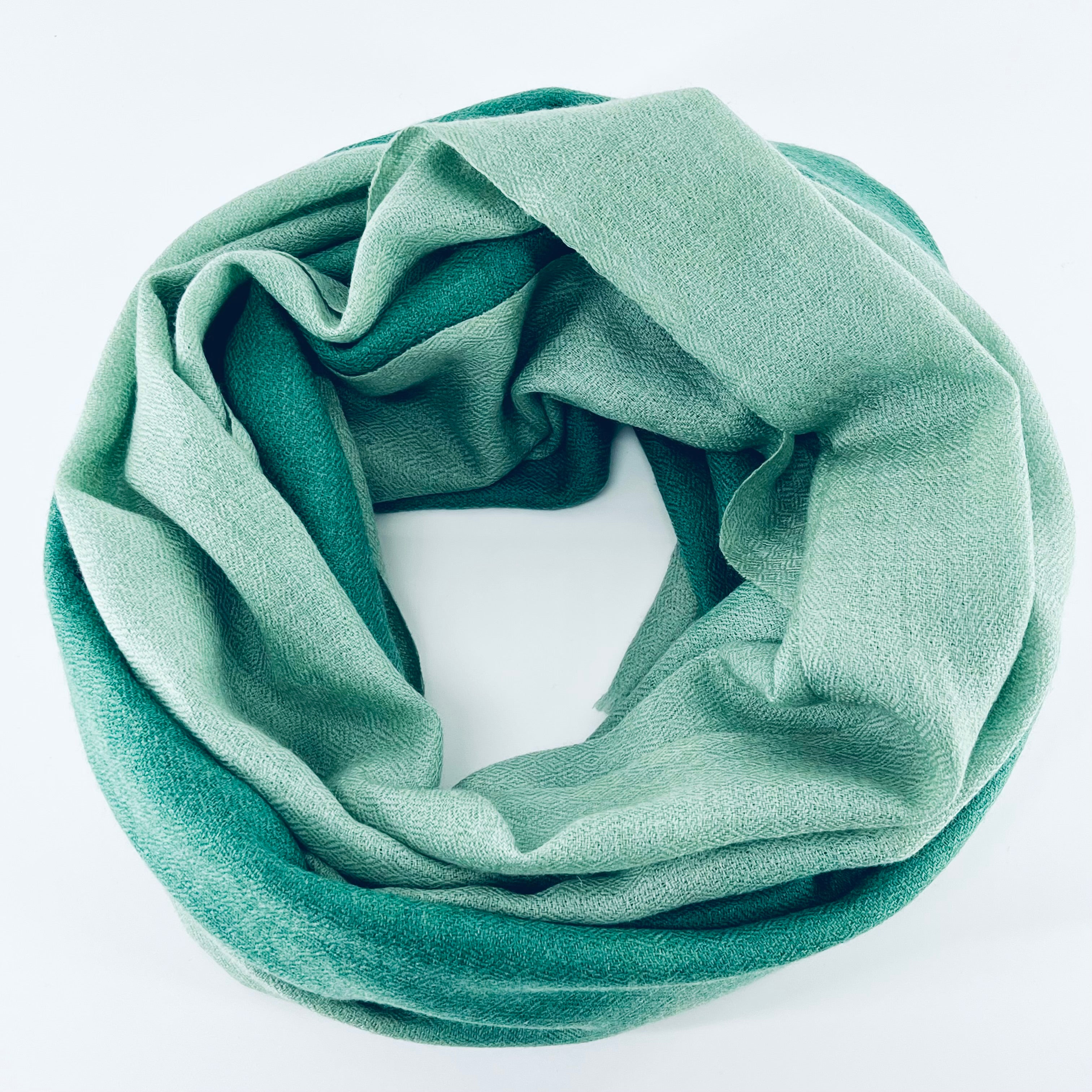 Pashmina Silk Hand Dyed Ombre Woolen Scarves