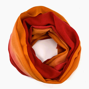 Pashmina Silk Hand Dyed Ombre Woolen Scarves