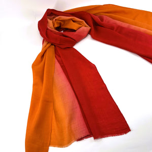 Pashmina Silk Hand Dyed Ombre Woolen Scarves